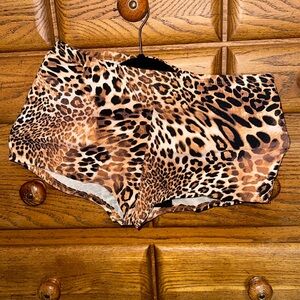 Leopard Micro Booty Shorts